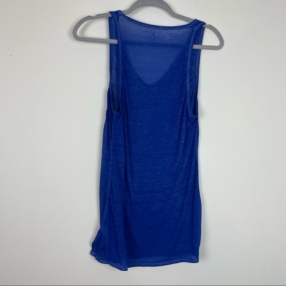 Athleta Burnout Blue Tank with Front Pocket Size Xs - Picture 4 of 4